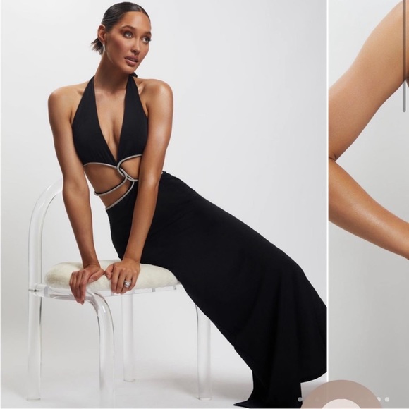 NEW MESHKI BLACK DRESS - Picture 6 of 11